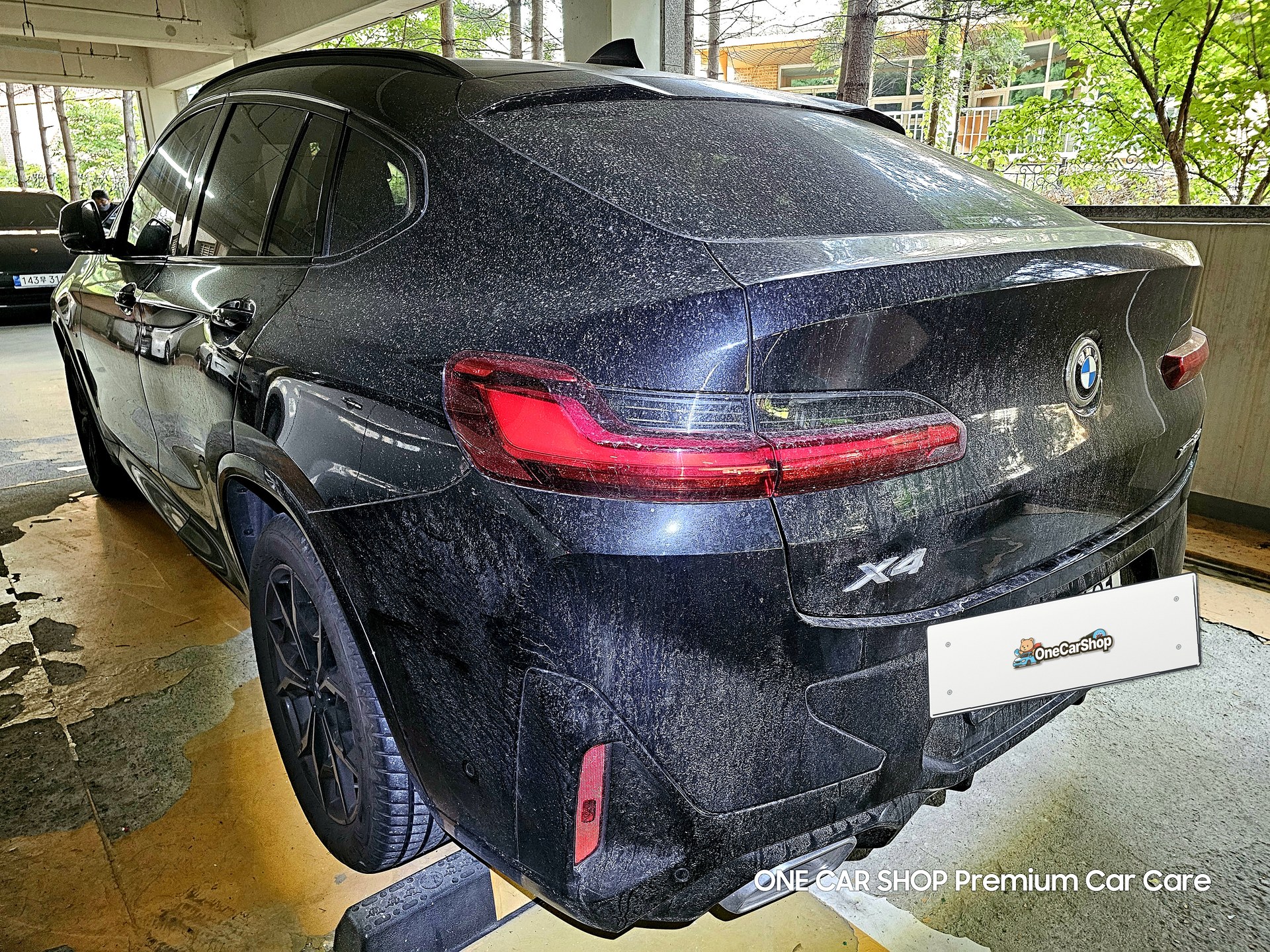 BMW X4 후면 세차 전